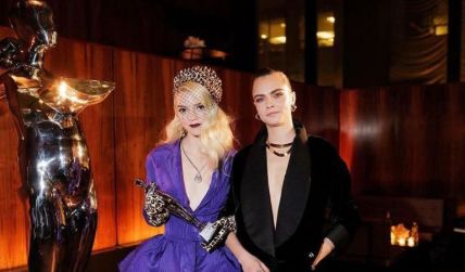 Cara Delevingne is rumored to be dating Anna Taylor.
